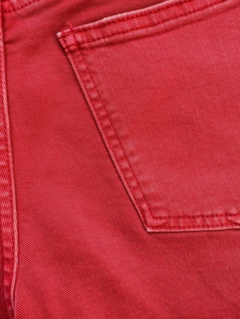 GAP Red Frayed Jean Shorts Size 26 R - Picture 6 of 7